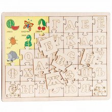 Пазл развивающий "Изучаем алфавит" ДП 1014 QUNXING TOYS